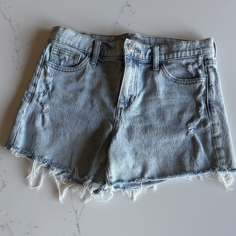 Joe's Jeans Light Blue Distressed Denim Cutoff Shorts